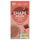 Sainsbury's Shape & Slim Meal Replacement Shakes Chocolate 10x 29g (290g)