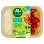 Sainsbury's Green Thai Style Chicken Curry with Sticky Rice, Be Good to Yourself Ready Meal for 1 380g