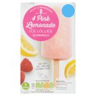 Sainsbury's Pink Lemonade Ice Lollies 4x73ml