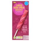 Sainsbury's Mixed Berry Spiral Lollies x5 70ml