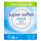 Sainsbury's Super Softer Classic Toilet Tissue x16 Rolls