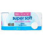 Sainsbury's Super Soft White Toilet Tissue Double Rolls 2 equals 4 Rolls