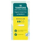 Sainsbury’s Organic Cotton Non Applicator Tampons Regular x16