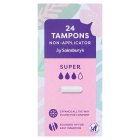 Sainsbury's Non Applicator Tampons Super x24