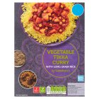 Sainsbury's Vegetable Tikka Curry with Rice Ready Meal For 1 400g