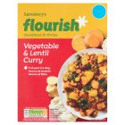 Sainsbury's Flourish Vegetable & Lentil Curry Ready Meal For 1 400g