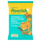 Sainsbury's Flourish Chickpea & Black Pepper Baked Crackers 100g