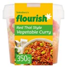 Sainsbury's Flourish Red Thai Style Vegetable Curry 350g (Serves 1)