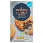 Sainsbury's Mushroom & Spinach Crispbakes x2 240g