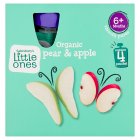 Sainsbury's Little Ones Organic Pear & Apple 6+ Months 4x70g