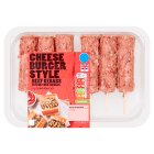 Sainsbury’s Cheeseburger British Beef Kebabs 360g