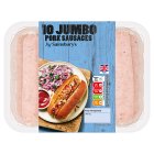 Sainsbury's Jumbo British Pork Sausages x10 800g