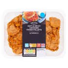 Sainsbury's British Fresh Chicken Thigh Fillets In a Hot & Spicy Breadcrumb Coating 350g