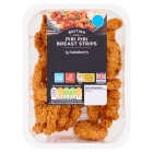 Sainsbury's British Fresh Chicken Breast Pieces In a Piri Piri Breadcrumb Coating 250g