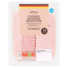 Sainsbury's German Cooked Sausage Selection Slices x39 130g