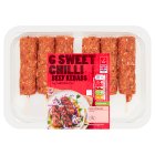 Sainsbury's Sweet Chilli Beef Kebabs 360g