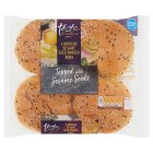 Sainsbury's Brioche Sesame Seed Burger Buns, Taste the Difference x4