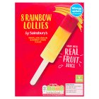 Sainsbury's Rainbow Lollies 8x304ml