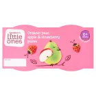 Sainsbury's Little Ones Organic Pear Apple & Strawberry Pots 4x110g