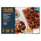 Sainsbury's Slow Cooked British Pork Bbq Ribs & Chicken Wings 1kg