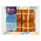 Sainsbury's Cinnamon & Brown Sugar Hot Cross Buns, Limited Edition, Taste the Difference x4 280g