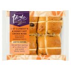 Sainsbury's St Clement's & Honey Hot Cross Buns, Limited Edition, Taste the Difference x4 280g