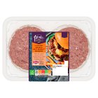 Sainsbury's Hickory Smoked British Beef Brisket Burgers, Taste the Difference x2 340g