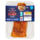 Sainsbury's ASC Scottish Salmon Fillets Infused with Sweet Chilli 224g