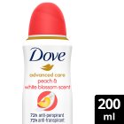 Dove Women Peach & White Blossom 72h Advanced Care Antiperspirant Deodorant 200ml