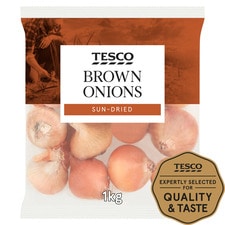 Tesco Brown Onions 1Kg