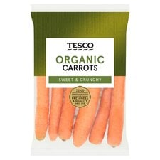 Tesco Organic Carrots 700G