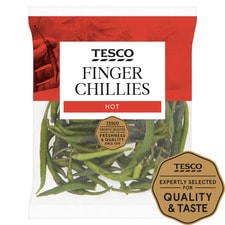 Tesco Finger Chillies 80G