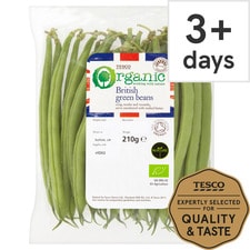 Tesco Organic Green Beans 225G