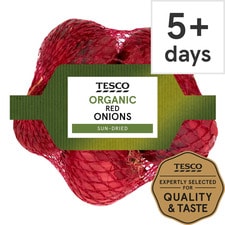 Tesco Organic Red Onions