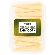 Tesco Organic Baby Corn 125G
