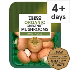 Tesco Organic Chestnut Mushrooms 250 G