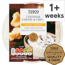 Tesco Cheddar Cheese & Chive Dip 200G