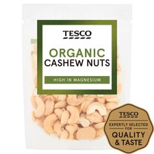 Tesco Organic Fair Trade Cashew Nuts 150G