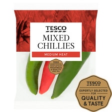 Tesco Mixed Chillies 65G