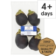 Tesco Baby Aubergines 350G