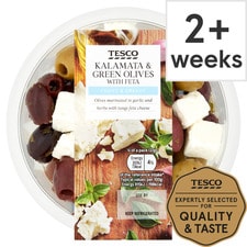 Tesco Kalamata Green Olives Feta 150G