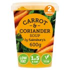 Sainsbury's Carrot & Coriander Soup 600g (Serves 2)