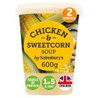 Sainsbury's Chicken & Sweetcorn Soup 600g (Serves 2)