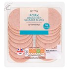 Sainsbury's Pork Breakfast Sausage Slices x18 125g