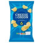 Sainsbury's Cheese & Onion Crisps 6x25g