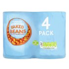 Sainsbury's Reduced Sugar & Salt Baked Beans In Tomato Sauce 4x400g