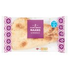 Sainsbury's Flamebaked Plain Naans x2 260g