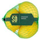 Sainsbury's Lemons Unwaxed, SO Organic x3
