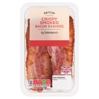 Sainsbury's British Smoked Cooked Crispy Bacon rashers 50g