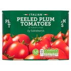 Sainsbury's Premium Peeled Plum Tomatoes 4x400g